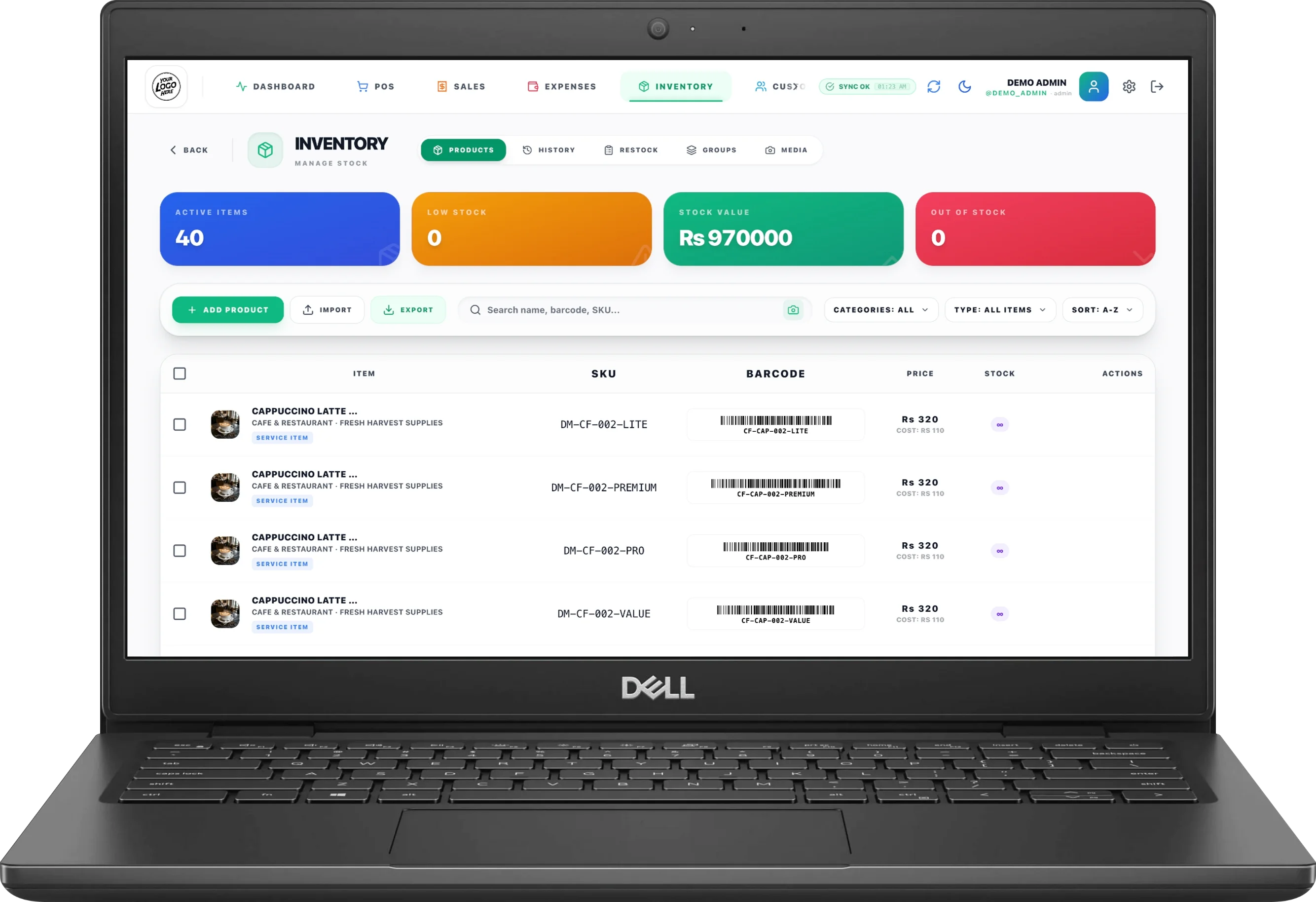Screenshot showing Smart Product Management
